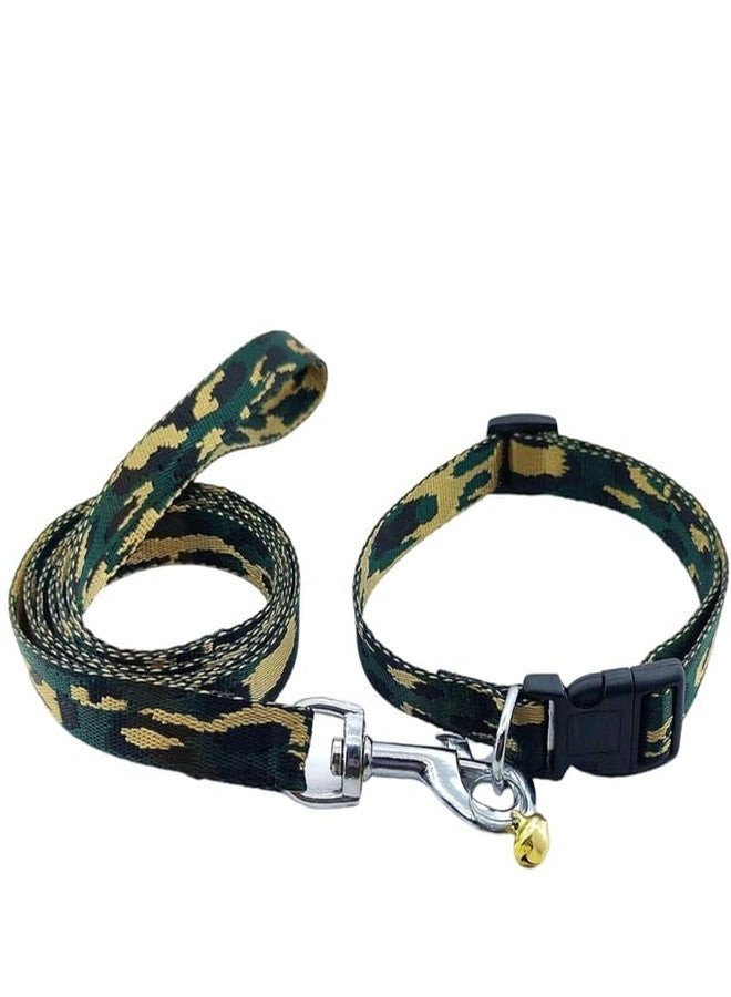 KittuPet طوق ومقود للحيوانات الأليفة من KittuPet بنقشة جلد النمر، مقاس 15 مم، حبل جر صغير للأرانب والقطط والهريرات، مناسب للحيوانات الأليفة متوسطة الحجم (30-45 سم). - Image 3